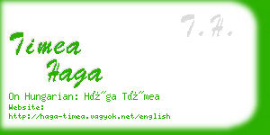 timea haga business card